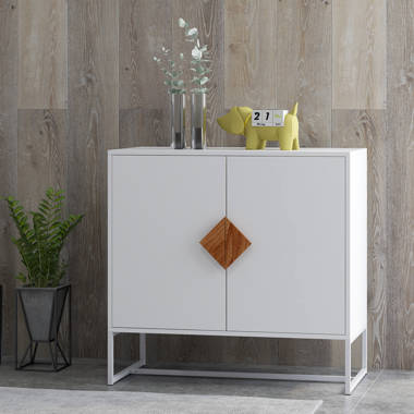 Extra wide deals white nightstand